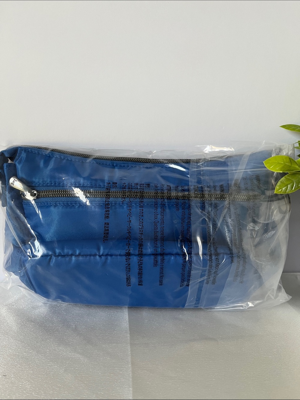 LUG - Dash Classic Crossbody in Azure Blue w/Geo Palms Blue Interior - Picture 5 of 5